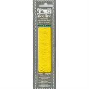 Mouline 6 Stranded Cotton Embroidery Floss, 0104 Yellow